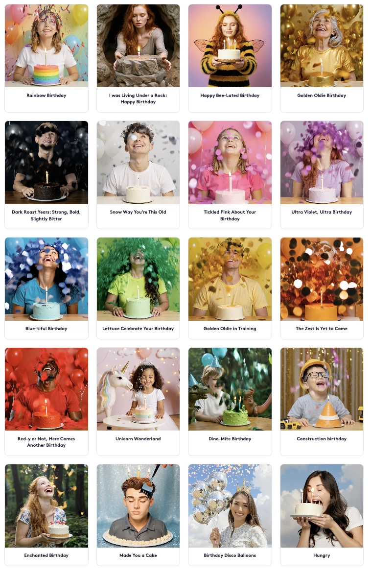 Happy Belated Birthday card ideas from hiwith.ai