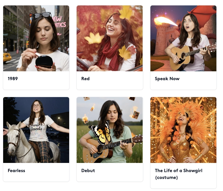 Taylor Swift Costume eCards on hiwith.ai